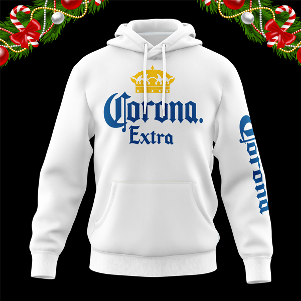 Corona Unisex White Hoodie, Corona, Unisex Hoodie
