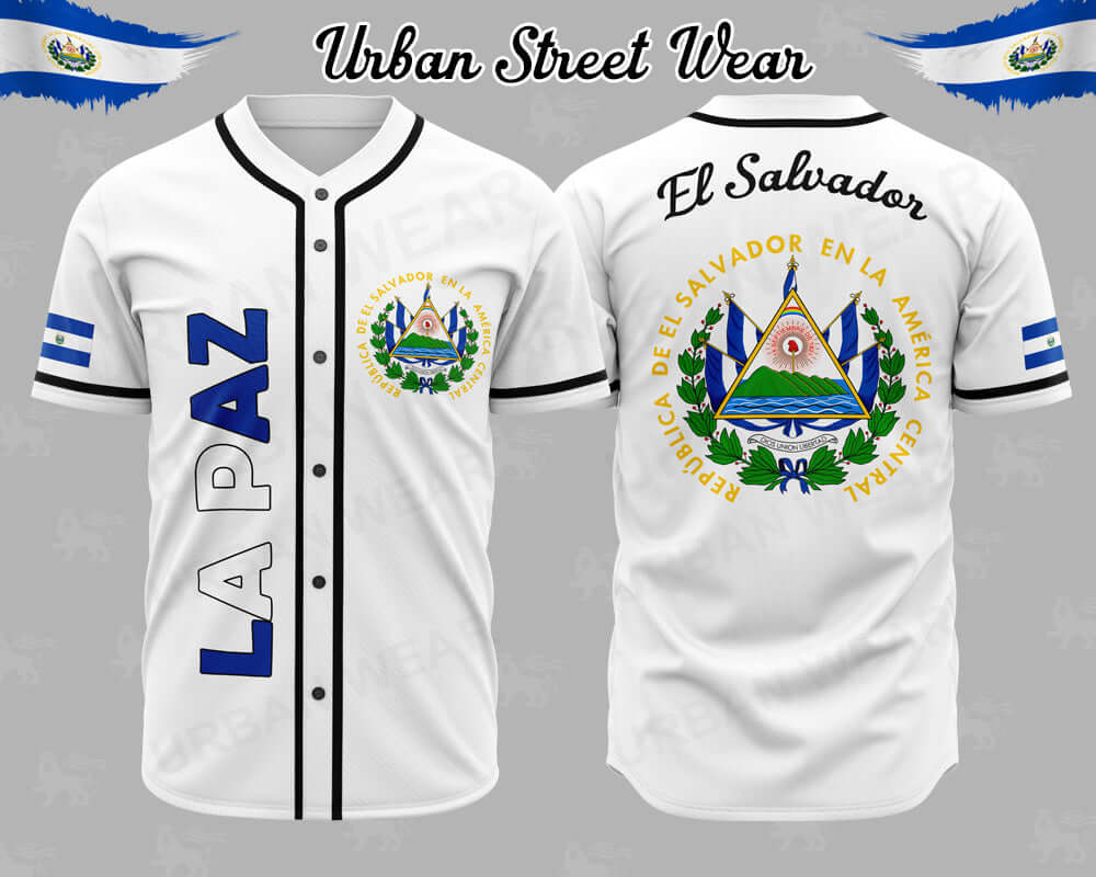El Salvador State Baseball Jersey