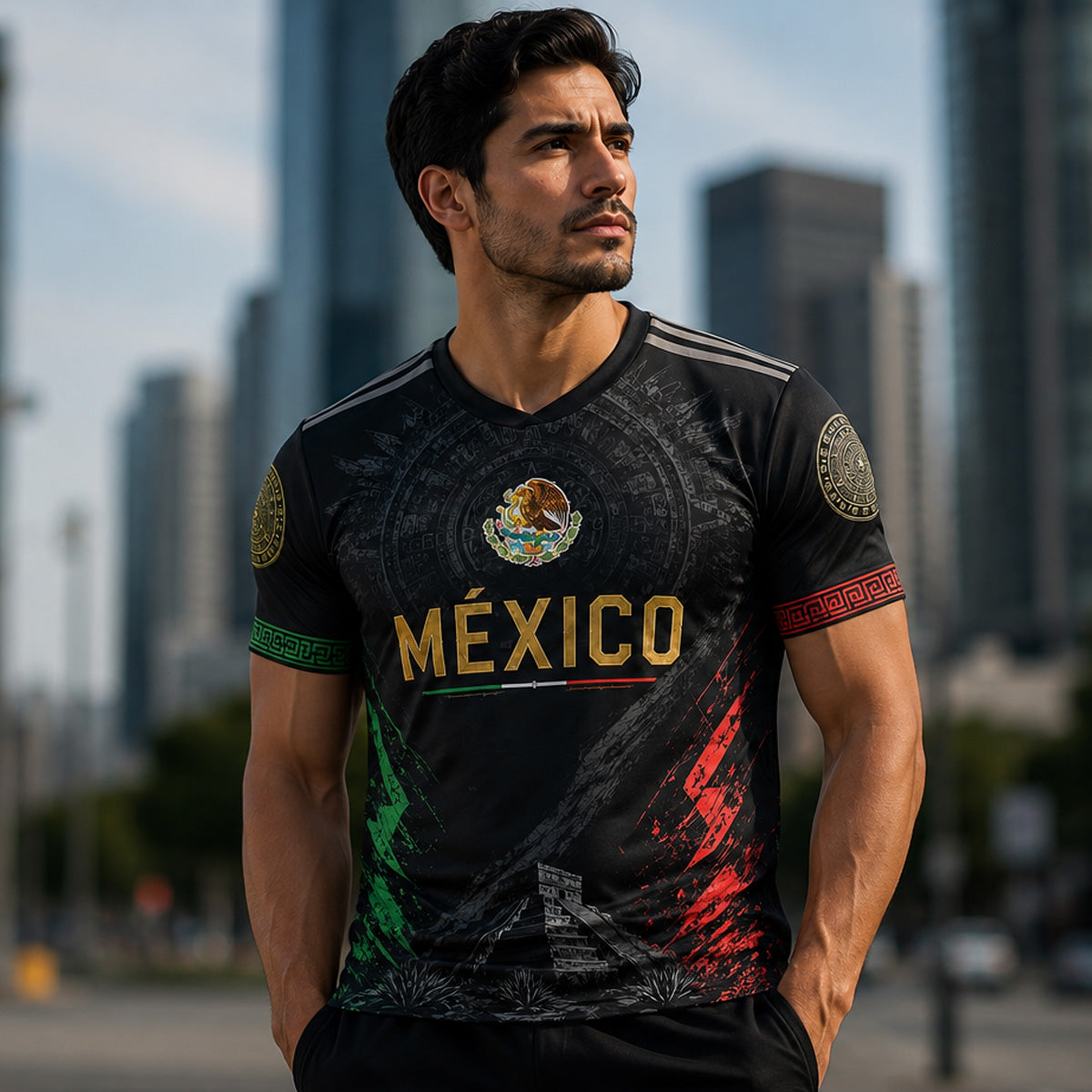 Mexico Black design Unisex Jersey