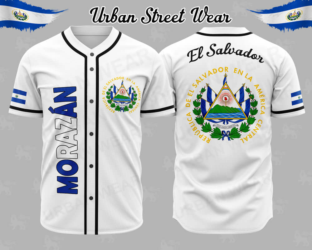 El Salvador State Baseball Jersey