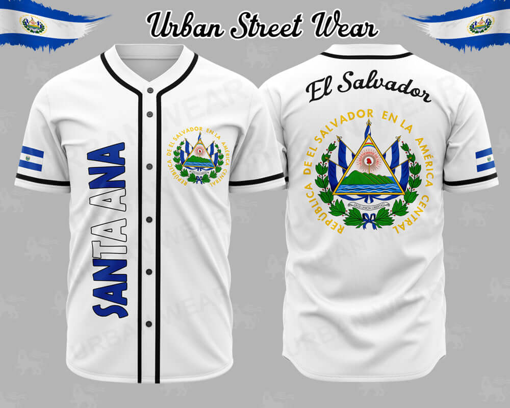El Salvador State Baseball Jersey
