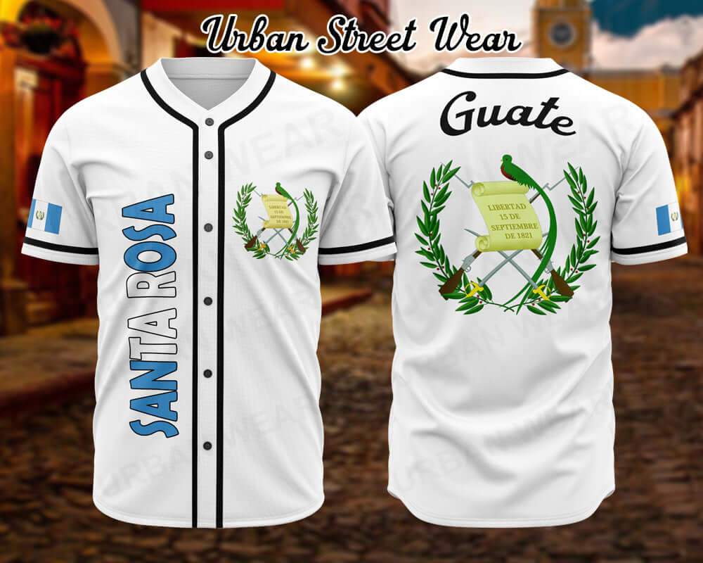 Guatemala State Baseball Jersey