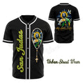 San Judas Baseball Black Jersey, San Judas, San Juditas, Unisex Jersey