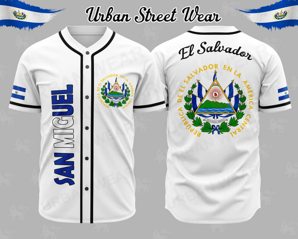 El Salvador State Baseball Jersey