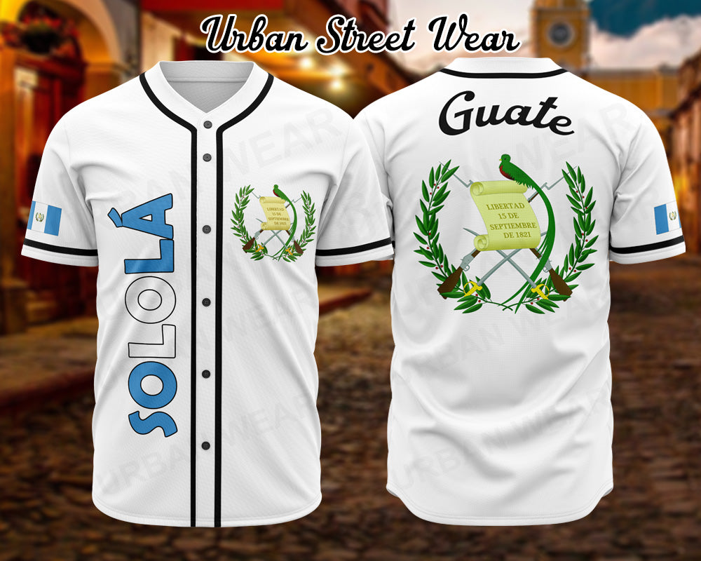 Guatemala State Baseball Jersey