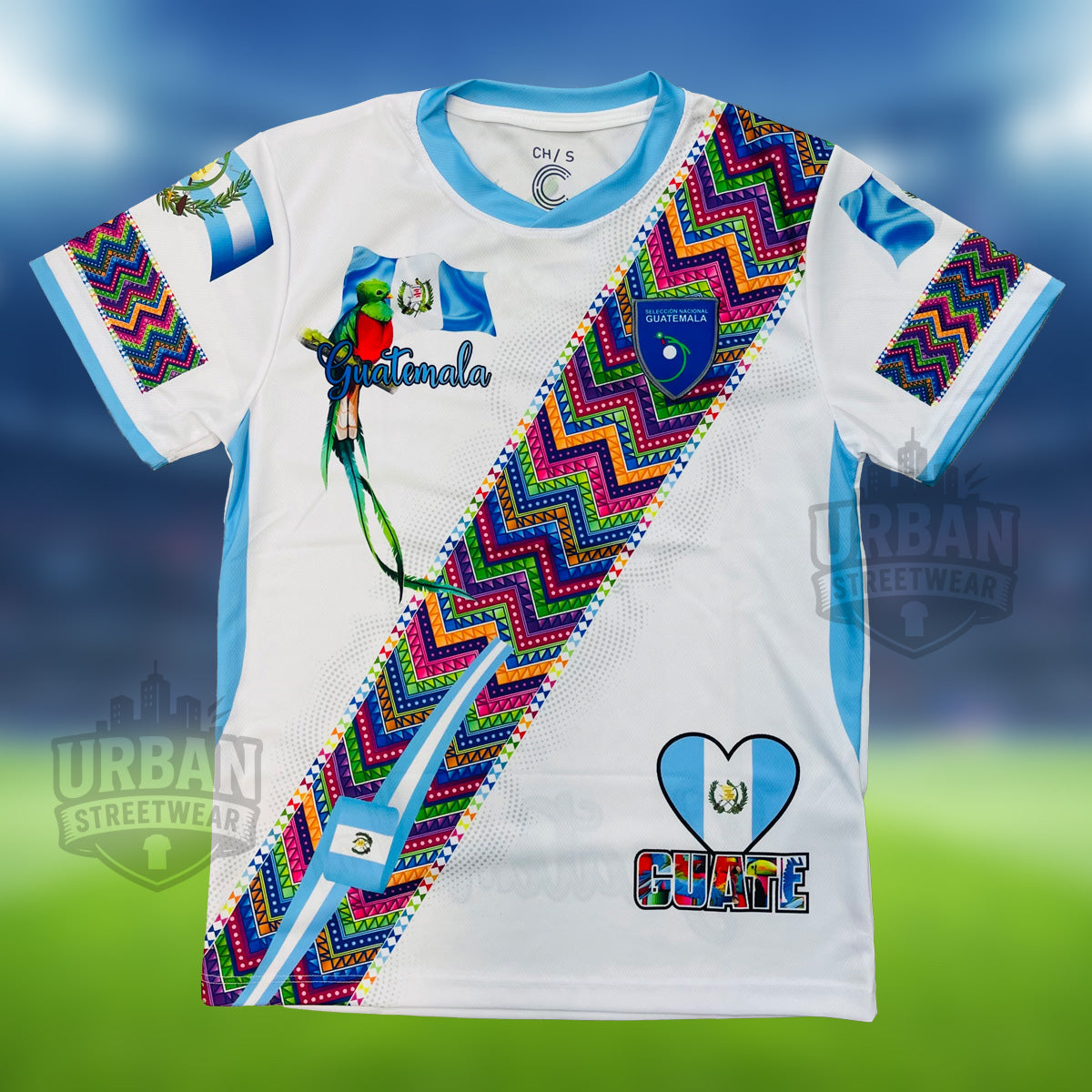 Guatemala White Soccer Jersey, Guatemala, Guate , Unisex, Soccer Jersey