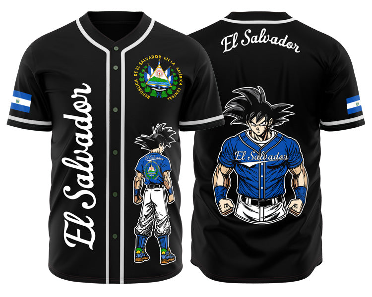 El Salvador Goku Baseball Jersey