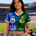 Mexico El Salvador Crop Top Jersey
