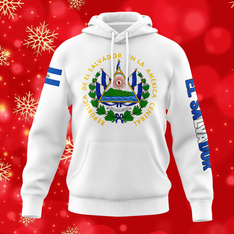 El Salvador White Hoodie