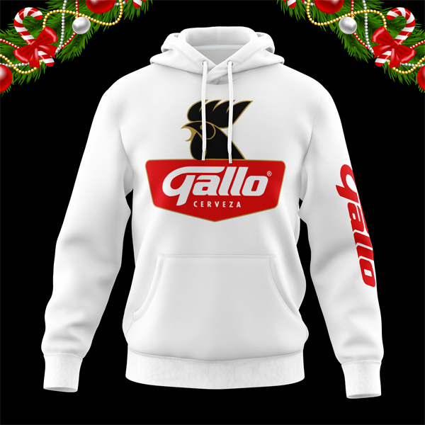 Gallo Guatemala Unisex White Hoodie, Gallo Guate, Unisex Hoodie