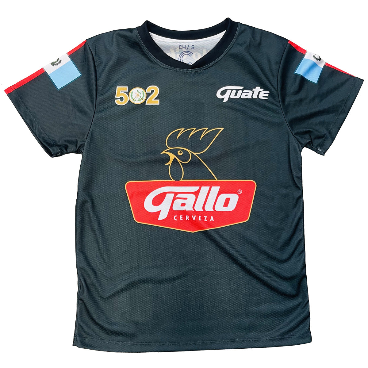 Guatemala Gallo Soccer Black Jersey, Guatemala, Guate , Unisex, Soccer Jersey