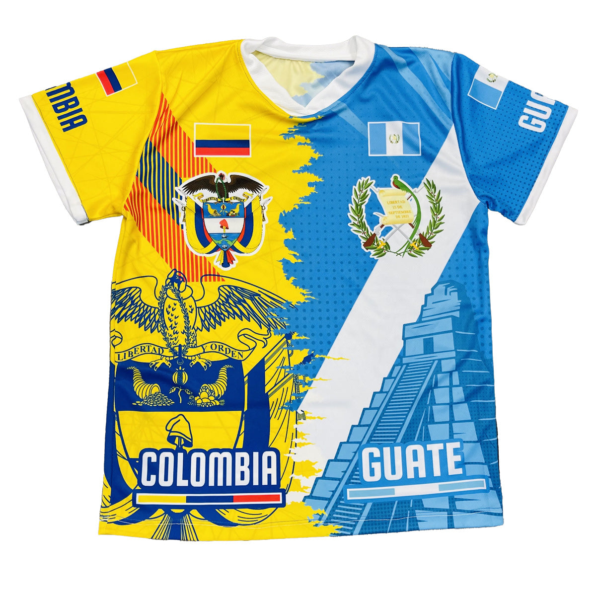 Guatemala Colombia Unisex Soccer Jersey