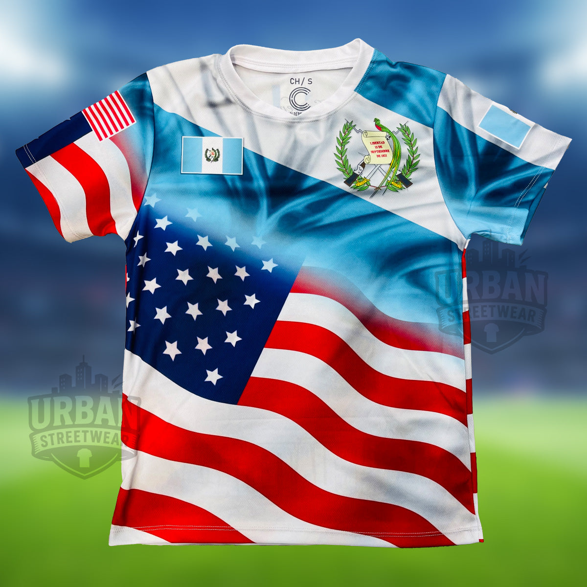 Guatemala USA Soccer Jersey, USA, Guatemala, Unisex, Soccer Jersey