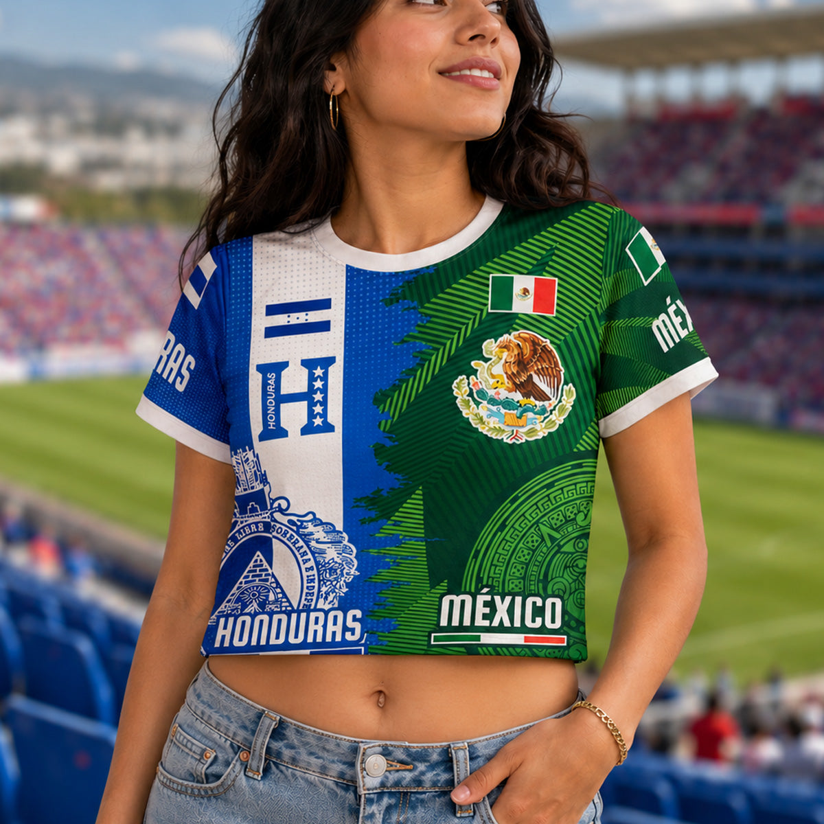 Mexico Honduras Crop Top Jersey