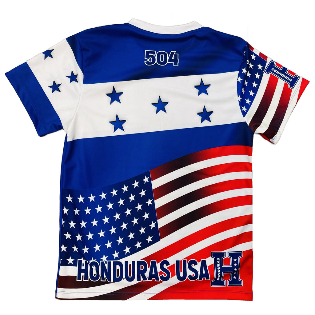 Honduras USA Soccer Jersey, USA, Honduras, Unisex, Soccer Jersey