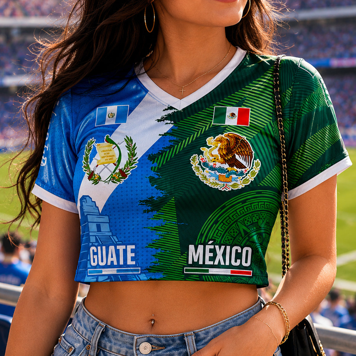 Mexico Guatemala Crop Top Jersey