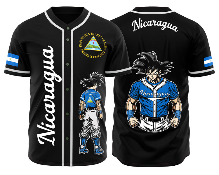 Nicaragua Goku Baseball Jersey