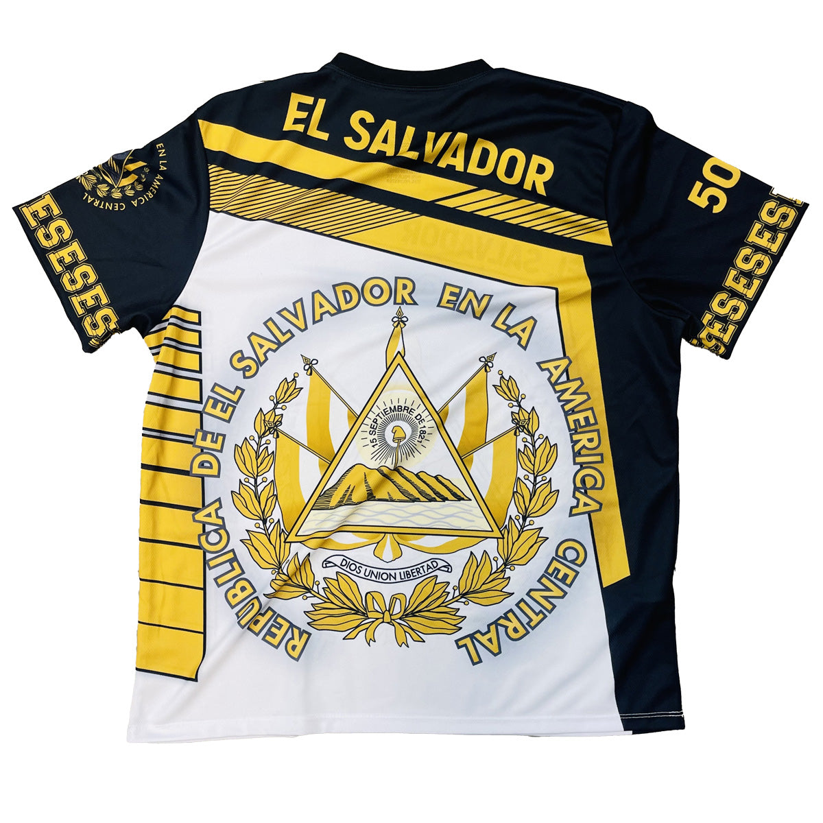 El Salvador Soccer Jersey, Salvadorean, El Salvador Jersey, Unisex, Soccer Jersey, Gold