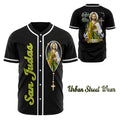 San Judas Baseball Black Jersey, San Judas, San Juditas, Unisex Jersey